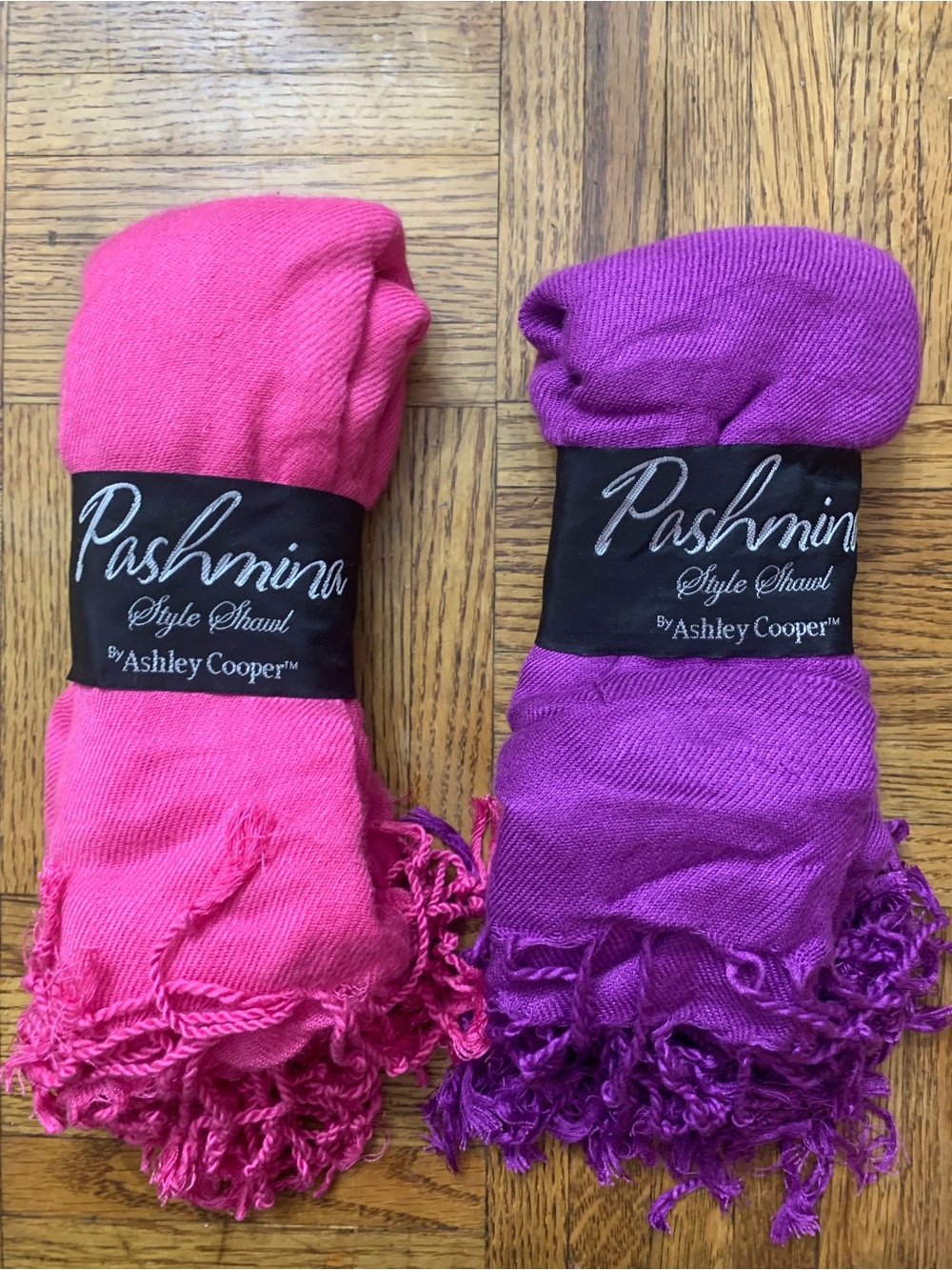 Purple and Pink Ashley Copper Shawls NWT